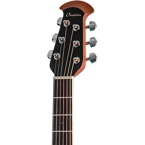 Ovation CE44LX-1R-G Celebrity Series Elite Plus Mid-Depth Left-Handed Acoustic-Electric Guitar Ruby Burst - musicians--Friend