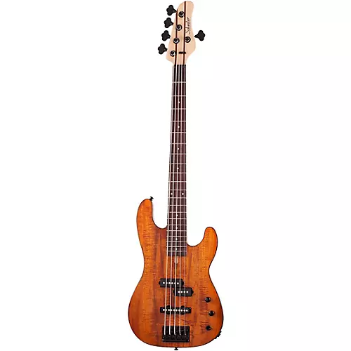 Schecter Guitar Research Michael Anthony MA-5 Koa 5-String Electric Bass Natural - musicians--Friend