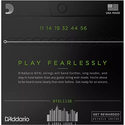 D'Addario NYXL1156 Medium Top/Extra Heavy Bottom Electric Guitar Strings - musicians--Friend