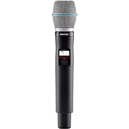 Shure QLXD2/BETA87A Wireless Handheld Microphone Transmitter with Interchangeable BETA 87A Microphone Capsule Band G50 - musicians--Friend