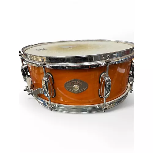 Used TAMA 14in ARTWOOD ROCKSTAR SNARE TRANS ORANGE Drum TRANS ORANGE 33 - musicians--Friend