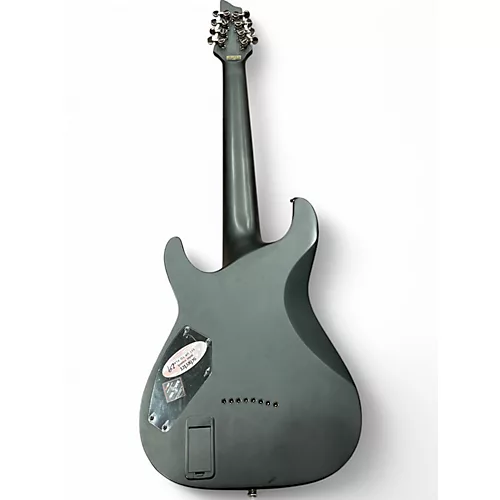 Used Schecter Guitar Research Blackjack V8 Black Solid Body Electric Guitar Black - musicians--Friend