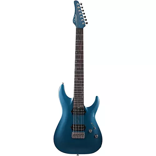 Schecter Guitar Research Aaron Marshall AM-7 7-String Electric Guitar Cobalt Slate - musicians--Friend