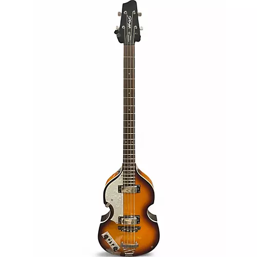 Used Stagg BB500 LEFT HANDED Sunburst Electric Bass Guitar Sunburst - musicians--Friend