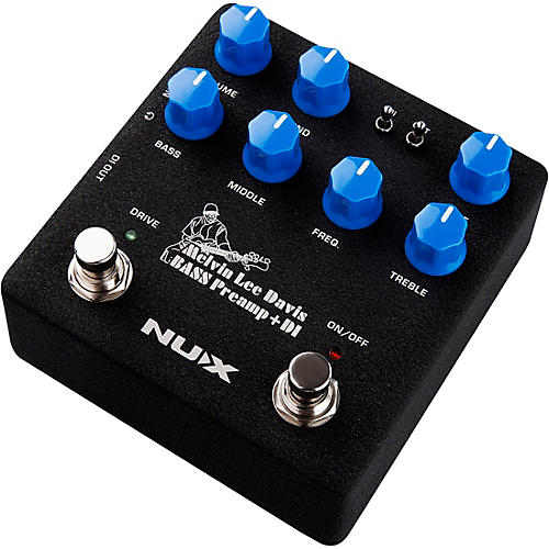 NUX Melvin Lee Davis Bass Preamp + DI Pedal Black - musicians--Friend