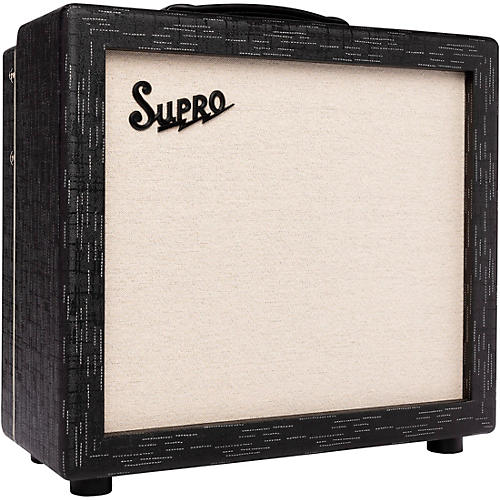 Supro 1614RT Amulet 1x12-inch 15-watt Tube Combo Amp Black Scandia - musicians--Friend