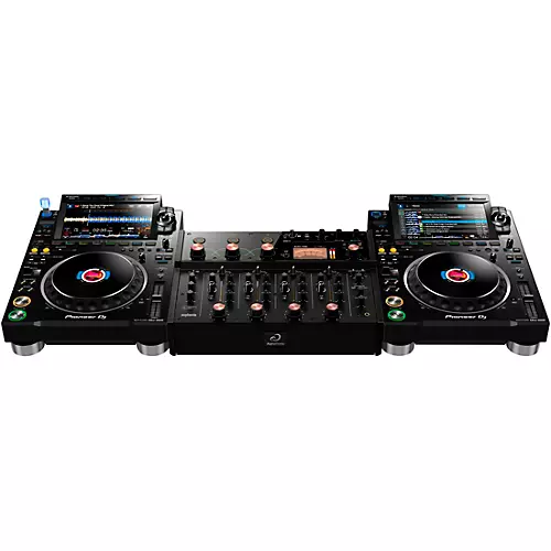 AlphaTheta EUPHONIA Professional 4-Channel Rotary Mixer with CDJ-3000 Professional DJ Media Player Pair - musicians--Friend