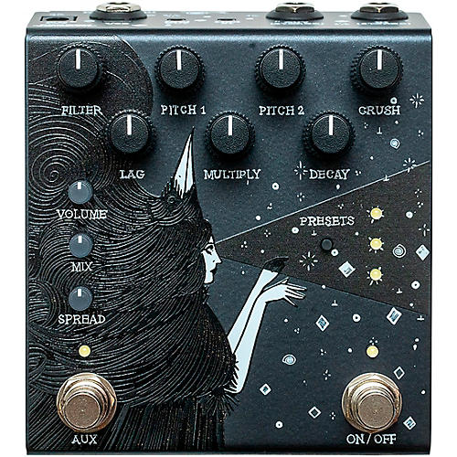 Old Blood Noise Endeavors Dark Star Stereo Soundscape Reverb Effects Pedal Pink - musicians--Friend