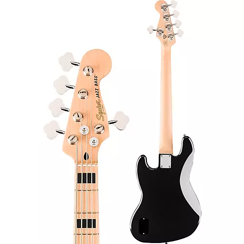 Squier Affinity Series Active Jazz Bass V Black Metallic - musicians--Friend