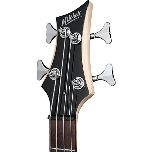 Mitchell MB100 Short-Scale Solidbody Electric Bass Guitar Charcoal Satin - musicians--Friend