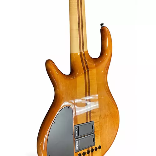 Used Carvin 6-STRING TRANS NATURAL FLAME Electric Bass Guitar TRANS NATURAL FLAME - musicians--Friend