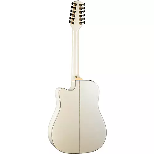 Takamine GD37CE 12-String Dreadnought Acoustic-Electric Guitar Pearl White - musicians--Friend