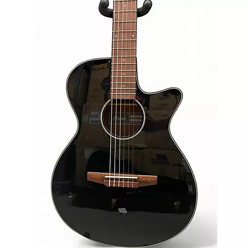 Used Ibanez AEG50N Black Classical Acoustic Electric Guitar Black - musicians--Friend