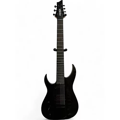 Used Schecter Guitar Research Left Handed Sunset Triad 7-String Gloss Black Electric Guitar Gloss Black - musicians--Friend