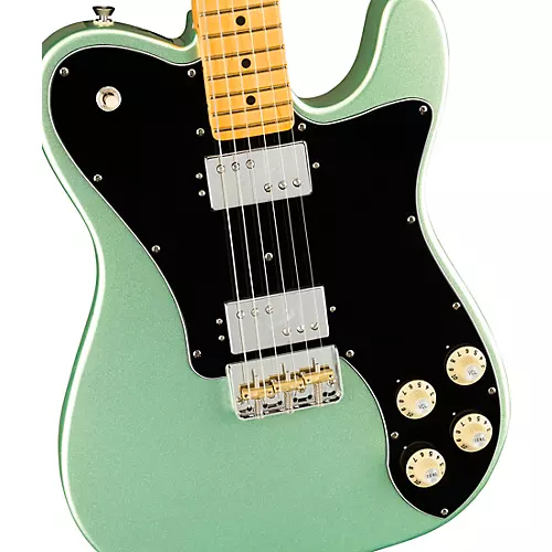 Fender American Professional II Telecaster Deluxe Maple Fingerboard Electric Guitar Mystic Surf Green - musicians--Friend