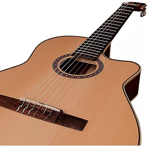 Godin Arena Mahogany CW Clasica II Cutaway Classical Electric Guitar Natural - musicians--Friend
