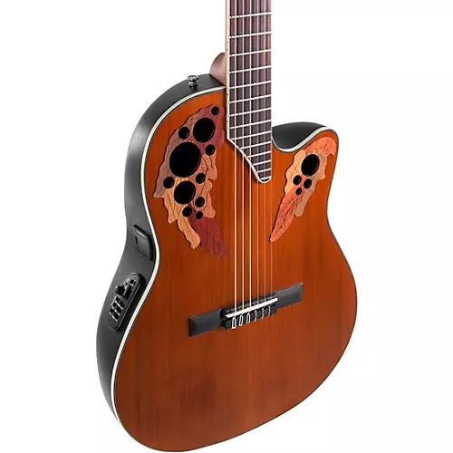 Ovation CE44C-4A-G Celebrity Series Elite Mid-Depth Nylon-String Classical Acoustic-Electric Guitar Natural - musicians--Friend