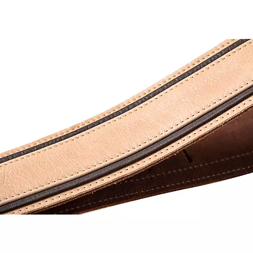 Taylor Reflections Leather Guitar Strap - Spruce Brown and Tan 2.5 in. - musicians--Friend