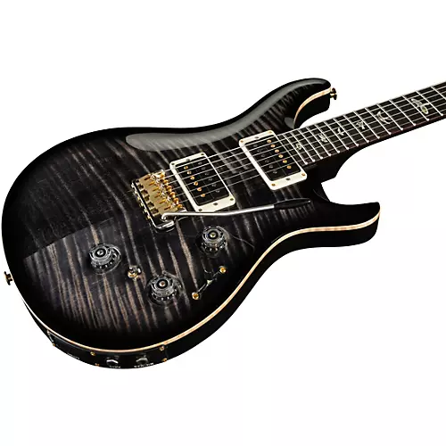 PRS Custom 24 Piezo 10-Top Electric Guitar Charcoal Burst - musicians--Friend
