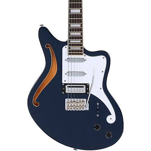 D'Angelico Premier Series Bedford SH Limited-Edition Electric Guitar With Tremolo Navy Blue - musicians--Friend
