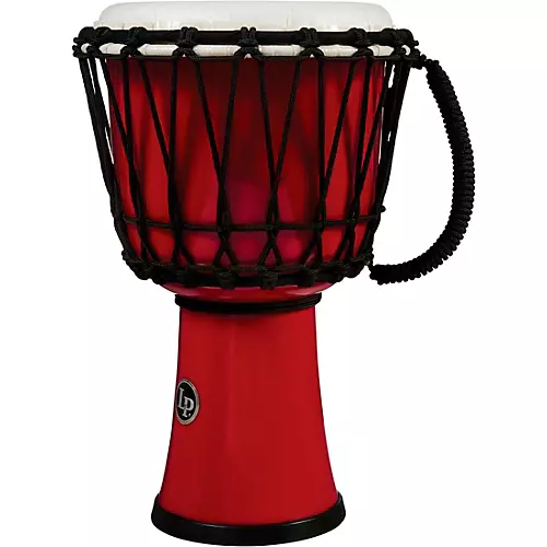 LP World Rope-Tuned Circle Djembe, 7 in. Blue Marble - musicians--Friend