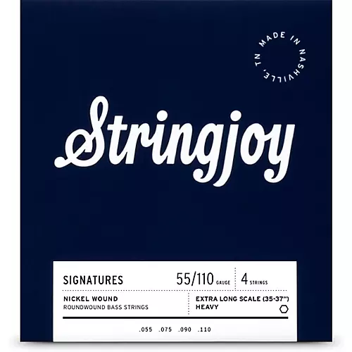 Stringjoy Signatures 4 String Extra Long Scale Nickel Wound Bass Guitar Strings 50 - 105 - musicians--Friend