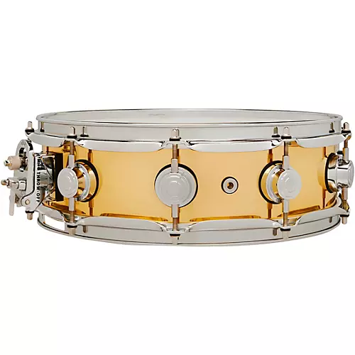 DW Collector's Series Polished Brass Snare Drum 14 x 4 in. - musicians--Friend