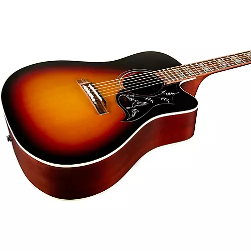 Gibson Hummingbird Studio EC Acoustic-Electric Guitar Tri-Burst Satin - musicians--Friend