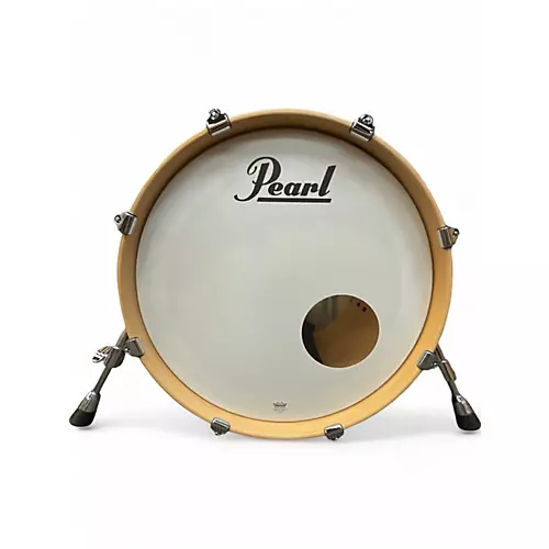 Used Pearl 3 Piece MAPLE PROFFESSIONAL Black Drum Kit Black - musicians--Friend