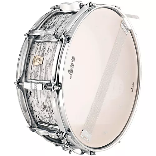 Ludwig Classic Maple Snare Drum - White Abalone 14 x 5 in. - musicians--Friend