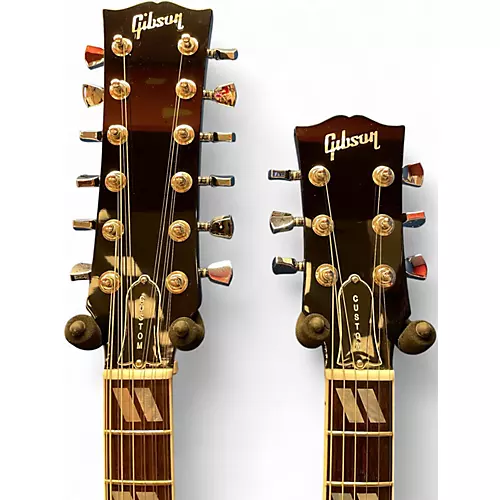 Used 2019 Gibson EDS1275F SG Double Neck Purple Solid Body Electric Guitar Purple - musicians--Friend