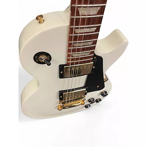 Used 2012 Gibson LES PAUL STUDIO Antique Ivory Solid Body Electric Guitar Antique Ivory - musicians--Friend