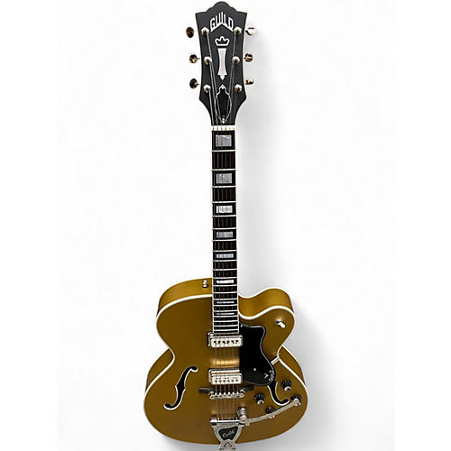 Used Guild X-175 MANHATTAN SPECIAL SATIN GOLD Hollow Body Electric Guitar SATIN GOLD - musicians--Friend