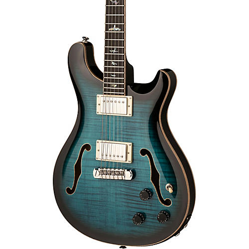 PRS SE Hollowbody II Piezo Electric Guitar Peacock Blue - musicians--Friend