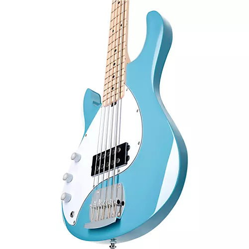 Sterling by Music Man StingRay 5 Ray5 Left-Handed Bass Guitar Chopper Blue - musicians--Friend