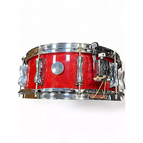 Used Yamaha 14in BEECH CUSTOM RED Drum RED 33 - musicians--Friend