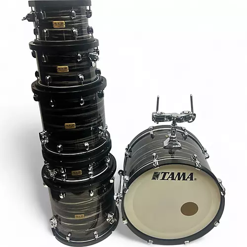 Used TAMA 6 piece SLP Limited Edition Studio Maple Charcoal Oyster Drum Kit Charcoal Oyster - musicians--Friend