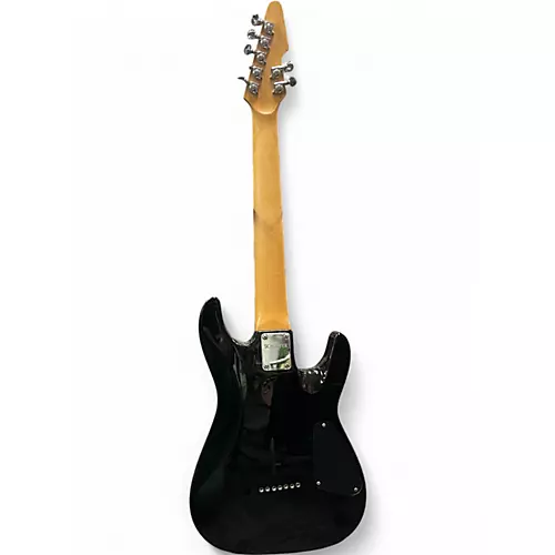 Used Schecter Guitar Research DIAMOND SERIES C-7 LEFT-HANDED Black Electric Guitar Black - musicians--Friend