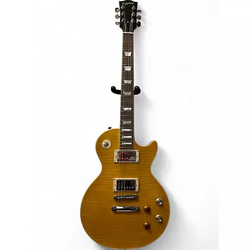 Used Epiphone Les Paul Standard Greeny Lemon Solid Body Electric Guitar Lemon - musicians--Friend