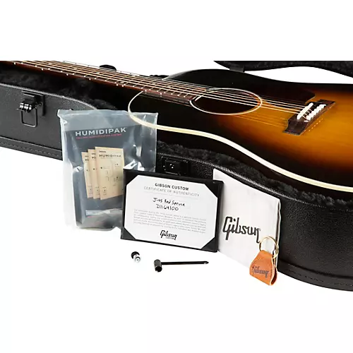 Gibson J-45 Standard Red Spruce Limited-Edition Acoustic-Electric Guitar Vintage Sunburst - musicians--Friend