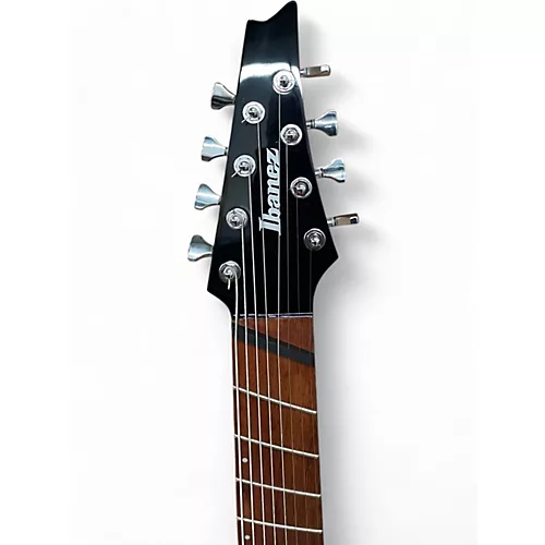 Used Ibanez RGMS8 BLACK Solid Body Electric Guitar BLACK - musicians--Friend