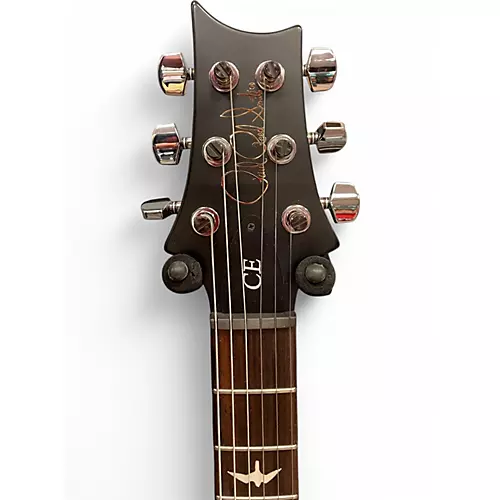 Used PRS CE24 Satin Black Solid Body Electric Guitar Satin Black - musicians--Friend
