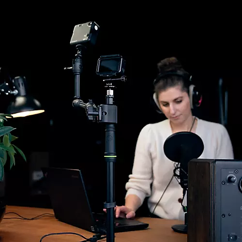 Gravity Stands Gravity MS 0200 SET1 - Microphone Pole for Table Mounting Including Table Clamp and Boom - musicians--Friend