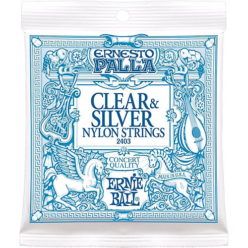 Ernie Ball 2403 Ernesto Palla Nylon Clear and Silver Classical Acoustic Guitar Strings - musicians--Friend