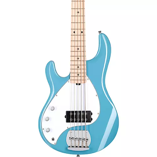 Sterling by Music Man StingRay 5 Ray5 Left-Handed Bass Guitar Chopper Blue - musicians--Friend
