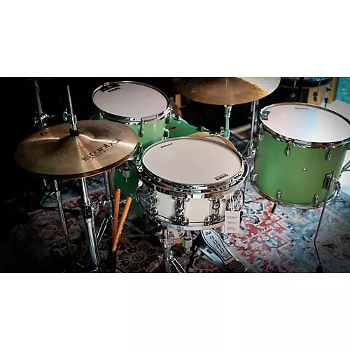 dialtune Maple Snare Drum 14 x 6.5 in. Matte Black - musicians--Friend