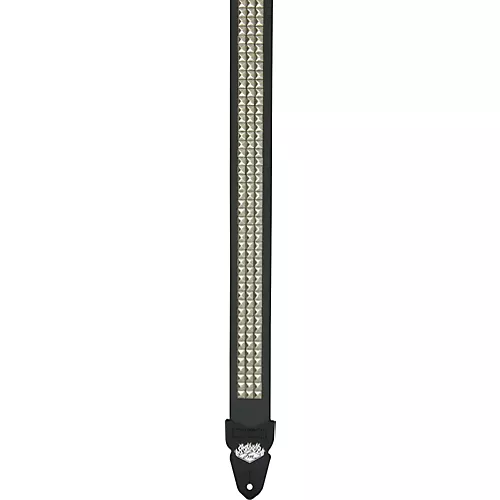 LM Products Studded Guitar Strap Black 2 in. - musicians--Friend