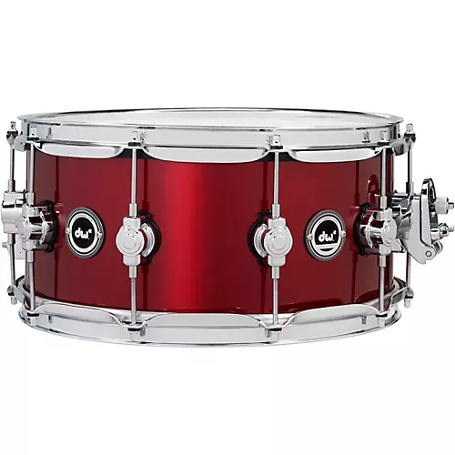 DW DWe Wireless Acoustic/Electronic Convertible Snare Drum 14 x 5 in. Lacquer Custom Specialty Black Cherry Metallic - musicians--Friend