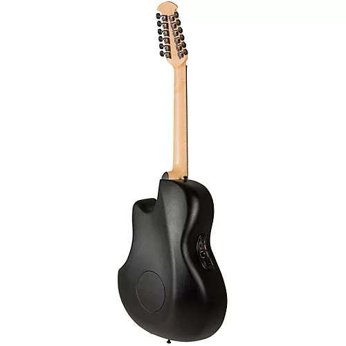 Ovation 2058TX-5-G Pro Series Elite TX Deep Contour 12-String Acoustic-Electric Guitar Textured Black - musicians--Friend