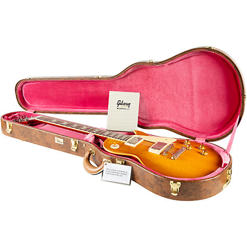 Gibson Custom Murphy Lab 1959 Les Paul Standard Reissue Light Aged Electric Guitar Dirty Lemon - musicians--Friend